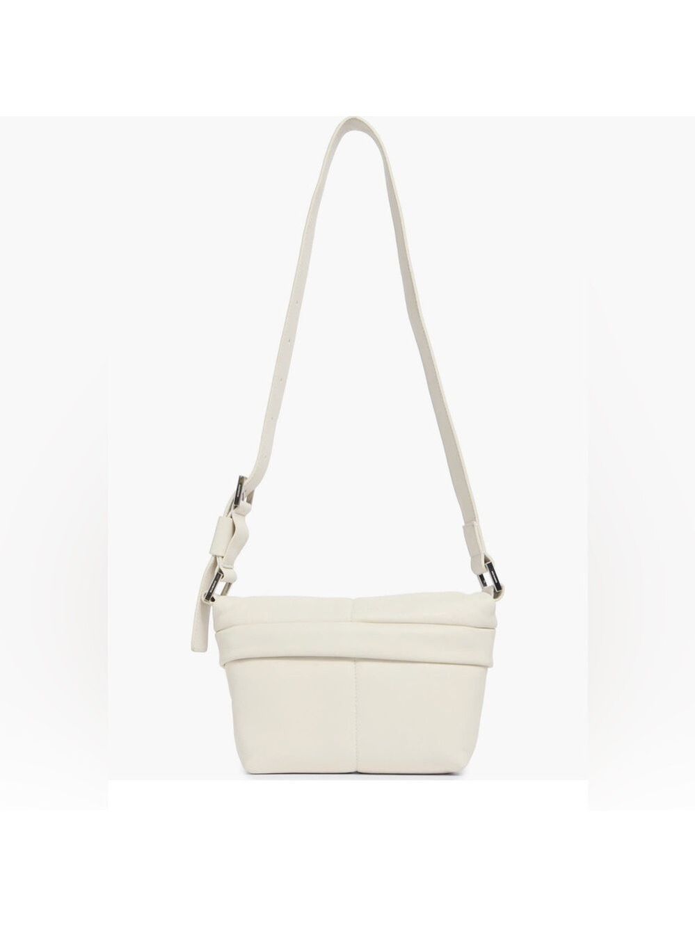 AllSaints Colette Leather Crossbody Bag – Pampus White, Brand New With Ta